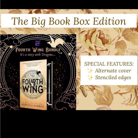 ✨ Fourth Wing Sprayed Edges The Big Book Box Bookish India Special Edition ✨ - Picture 11 of 13